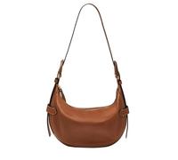Fossil Harwell Sac à main en cuir Hobo pour femme, marron, Taille unique