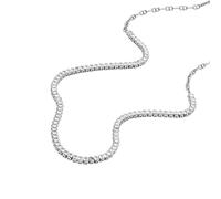 Fossil Heritage D-Link Glitz Chaîne de tennis en acier inoxydable pour femme