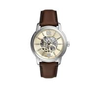 Fossil Heritage Watch for Men, Automatic Movement with Stainless Steel Or Leather StrapMarron Bois