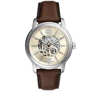 Fossil Heritage Watch for Men, Automatic Movement with Stainless Steel Or Leather StrapMarron Bois