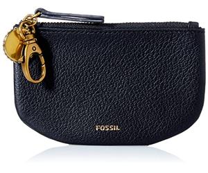 Fossil Idée cadeau pour femme Polly, Pochette en cuir écologique noir 13,0 cm L x 1,2 cm l x 7,9 cm H SLG1465001