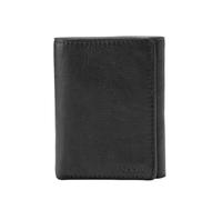 Fossil Ingram, Portefeuille à Trois Volets pour Homme, Noir, s