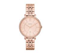 Fossil Jacqueline Montre pour femmes, mouvement à quartz avec bracelet en acier inoxydable et cuir