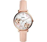 Fossil Jacqueline Montre pour femmes, mouvement à quartz avec bracelet en acier inoxydable et cuir