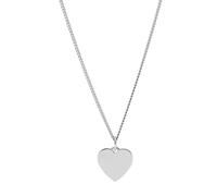 Fossil JF03330040 Collier avec pendentif Femme Engravable Heart Acier inoxydable 45 cm