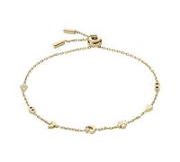 Fossil JF04119710 Bracelet femme lune cœur trèfle à quatre feuilles or blanc 22 cm