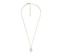 Fossil JF04248710 Collier femme en acier inoxydable or blanc 47 cm