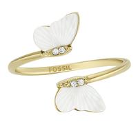 Fossil JF04423710505 Bague Femme Papillon en acier inoxydable Or 53 (16.9)