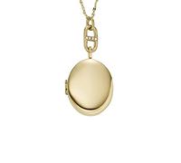 Fossil JF04426710 - Collier Femme - Or avec Médaillon - Acier Inoxydable