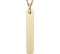 Fossil JF04464710 Collier homme en acier inoxydable or 60 cm