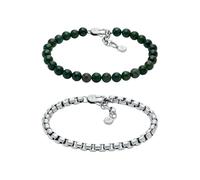 Fossil JF04940SET Bracelet en acier inoxydable argenté pour homme