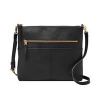 Fossil Large Fiona Leather Cross Body - Black