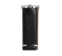 Fossil Leather Leather Wrapped Hinged Money Clip, Black (Model: MLG0781001)