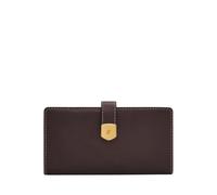 Fossil Lennox, Portefeuille bi-Pliable pour Femme, Marron Cacao, 17.15cm L × 1.91cm W × 8.89cm H