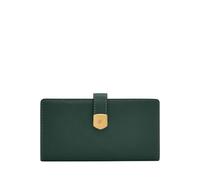 Fossil Lennox, Portefeuille bi-Pliable pour Femme, Vert, s