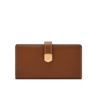 Fossil Lennox Portefeuille en Cuir avec Languette pour Femme, Marron Moyen (modèle : SL10036200), Marron Moyen