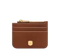 Fossil Lennox Portefeuille en Cuir ou Polyester pour Femme, Moka Marron., 10.16 cm L x 0.38 cm W x 7.62 cm H