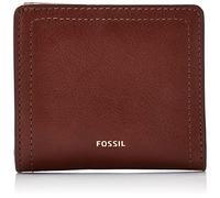 Fossil Portefeuille pour femme Logan, cuir/Polyurethane Trim Bifold brun 10.2 cm L x 2.5 cm W x 8.9 cm H SL7829200