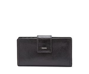 Fossil Logan Leather or Polyurethane Tab/Flap Wallet pour femmes