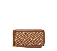 Fossil Logan Leather or Polyurethane Zip Clutch Wallet for Women