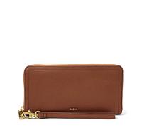 Fossil Logan Leather or Polyurethane Zip Clutch Wallet for Women