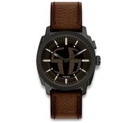 FOSSIL Montre à affichage analogique marron / noir, Taille One Size