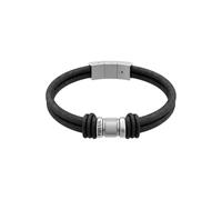 Fossil Machine Bracelet en cuir noir pour homme, JF05008040