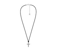 Fossil Machine Collier en cuir noir pour homme, JF05006040