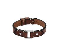 Fossil Machine JF04942040 Bracelet en cuir marron pour homme