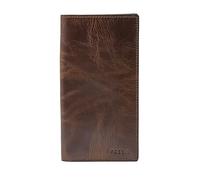 Fossil Men's Derrick Executive Leather Wallet - Dark Brown