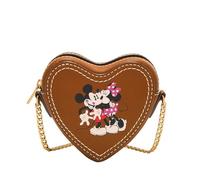 Fossil Mini sac en cuir marron Mickey and Friends SL10052216 pour femme, marron, s, décontracté