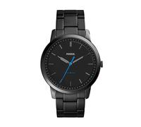 Fossil Minimalist Watch for Men, Quartz Movement with Stainless steel or Leather strap, Noir