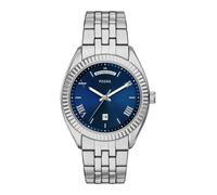 FOSSIL Montre à affichage analogique 'Campbell' bleu marine / argent / blanc, Taille One Size