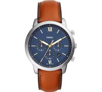 FOSSIL Montre à affichage analogique 'FS5453' bleu / cognac / argent, Taille One Size