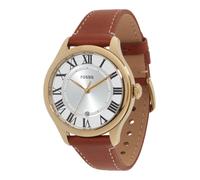 Fossil Montre à Quartz analogique pour Femme avec Bracelet en Cuir ES5397, Marron et doré, 38MM, lanière