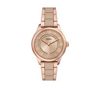 Fossil Gilmore Montre Femme, Mouvement Quartz Trois Aiguilles Date avec Bracelet en Acier Inoxydable ou Cuir, Or Rose Brillant, 38 mm