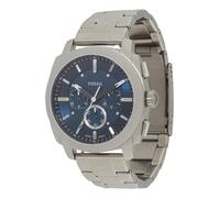 FOSSIL Montre à affichage analogique 'Machine' bleu marine / argent, Taille One Size