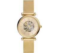 Fossil Montre Carlie pour Femme, Mouvement Automatique avec Bracelet en Maille d'acier Inoxydable