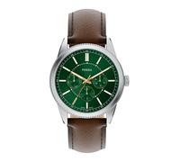 FOSSIL Montre à affichage analogique 'PEARSON' marron / sapin / argent, Taille One Size