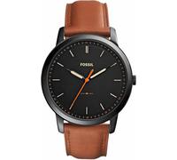 FOSSIL Montre à affichage analogique 'THE MINIMALIST 3H' marron / noir, Taille One Size