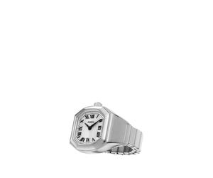 Fossil Montre Bague Femme Ton Argenté 17MM en Acier Inoxydable, ES5482
