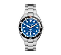 Fossil Montre Breaker pour Homme, Mouvement à Quartz Trois Aiguilles avec Date et Bracelet en Acier Inoxydable ou en Silicone