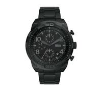 Fossil Montre Bronson pour homme, mouvement chronographe à quartz avec bracelet en cuir ou en acier inoxydable