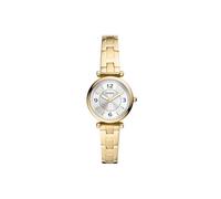 Fossil Montre Carlie pour femmes, mouvement à quartz trois aiguilles, ton or, avec bracelet en acier inoxydable