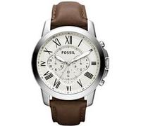 Fossil - Montre chronographe Grant en acier inoxydable pour femme, FS4735 Marron G