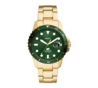 Fossil Montre pour homme Blue – Quartz, bracelet acier ou cuir, ton or, 42 mm