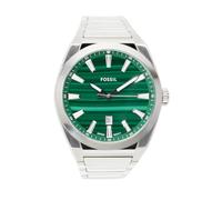 FOSSIL Montre Everett pour Homme, Mouvement Date à Trois Aiguilles à Quartz avec Bracelet en Acier Inoxydable ou en Cuir