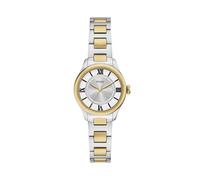 Fossil Montre Gilmore pour Femmes, Mouvement à Quartz Trois Aiguilles, Bracelet en Acier Inoxydable ou en Cuir, Ton Or et Argent, 28 mm