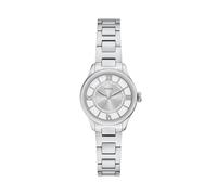 Fossil Montre Gilmore pour femmes, mouvement à quartz trois aiguilles, bracelet en acier inoxydable ou en cuir, Argent mat, 28 mm