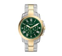 Fossil Montre Grant pour Homme, Mouvement chronographe à Quartz avec Bracelet en Acier Inoxydable